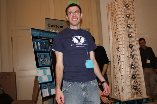 BYU Balsa Tower EERI Seismic Design Competition