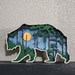 Laser Cut Multilayer Animals