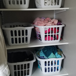 Laundry Basket Shelves