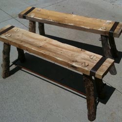 Small Wood Bench